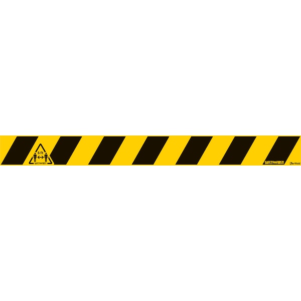 Anti-Slip Safety Floor Marking Line, 3-1/8" x 31-1/2", PK10